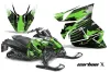 Arctic Cat ProCross Sno Pro Sled Graphic Kit - 2012-2016 Carbon X Green