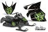 Arctic Cat ProCross Sno Pro Sled Graphic Kit - 2012-2016 Silver Star - Reloaded Green