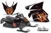 Arctic Cat ProCross Sno Pro Sled Graphic Kit - 2012-2016 Silver Star - Reloaded Orange