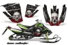 Arctic Cat Sno Pro Race 500 / 600 Sled Graphic Kit - 2008-2011 Bone Collector Black