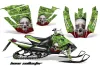 Arctic Cat Sno Pro Race 500 / 600 Sled Graphic Kit - 2008-2011 Bone Collector Green