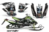 Arctic Cat Sno Pro Race 500 / 600 Sled Graphic Kit - 2008-2011 Mad Hatter Black