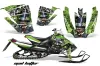 Arctic Cat Sno Pro Race 500 / 600 Sled Graphic Kit - 2008-2011 Mad Hatter Green