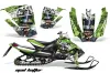 Arctic Cat Sno Pro Race 500 / 600 Sled Graphic Kit - 2008-2011 Mad Hatter Green