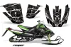 Arctic Cat Sno Pro Race 500 / 600 Sled Graphic Kit - 2008-2011 Reaper Black