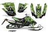 Arctic Cat Sno Pro Race 500 / 600 Sled Graphic Kit - 2008-2011 Reaper Green