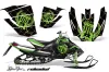 Arctic Cat Sno Pro Race 500 / 600 Sled Graphic Kit - 2008-2011 Silver Star - Reloaded Green