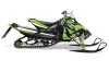 Arctic Cat Sno Pro Race 500 / 600 Sled Graphic Kit - 2008-2011 Tribal Flames Green