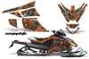 Arctic Cat Z1 Turbo Sled Graphic Kit - 2006-2012 Camoplate Orange