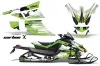 Arctic Cat Z1 Turbo Sled Graphic Kit - 2006-2012 Carbon X Green