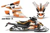 Arctic Cat Z1 Turbo Sled Graphic Kit - 2006-2012 Carbon X Orange