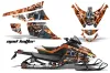 Arctic Cat Z1 Turbo Sled Graphic Kit - 2006-2012 Mad Hatter Orange