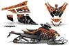 Arctic Cat Z1 Turbo Sled Graphic Kit - 2006-2012 Reaper Orange
