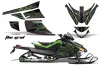 Arctic Cat Z1 Turbo Sled Graphic Kit - 2006-2012 The Grid Green