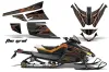 Arctic Cat Z1 Turbo Sled Graphic Kit - 2006-2012 The Grid Orange