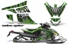 Arctic Cat Z1 Turbo Sled Graphic Kit - 2006-2012 Widow Maker Green