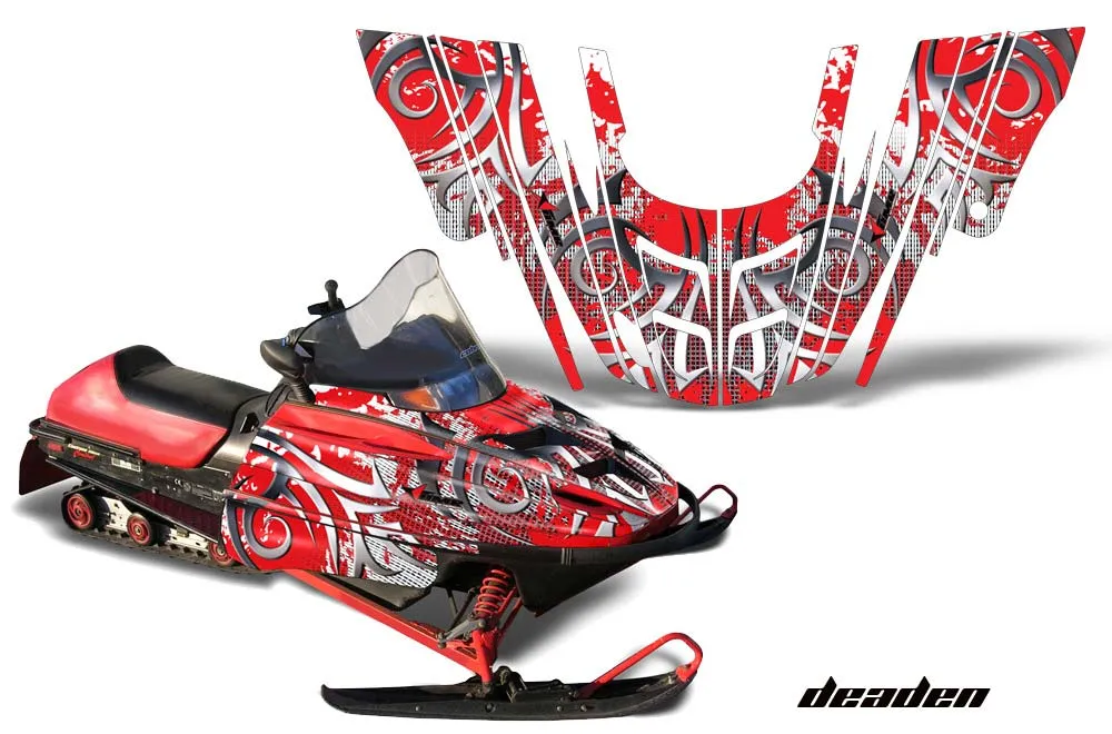 Polaris 700XC / 800XCR / 600 RMK Sled Graphic Kit - 1999-2003 Deaden Red