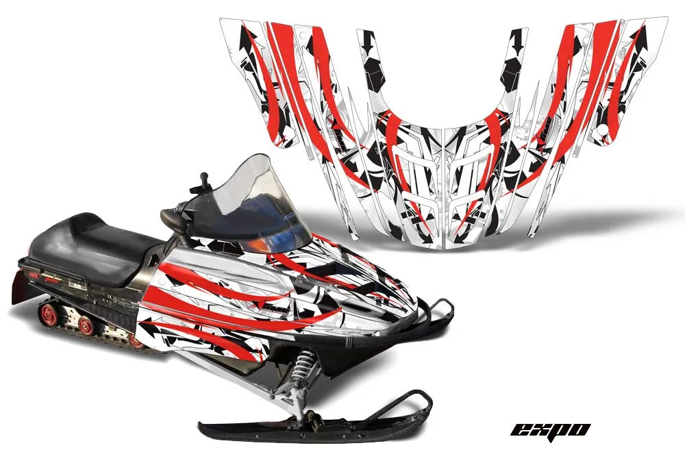 Polaris 700XC / 800XCR / 600 RMK Sled Graphic Kit - 1999-2003 Expo Red