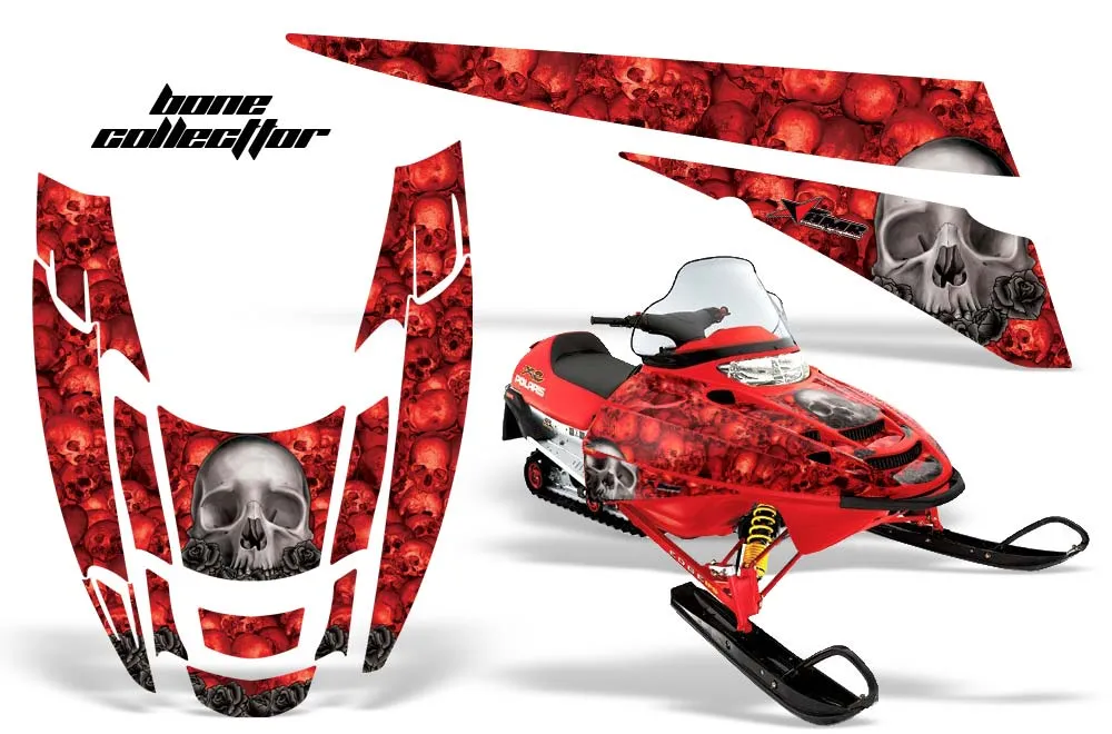 Polaris Edge Sled Graphic Kit - All Years Bone Collector Red