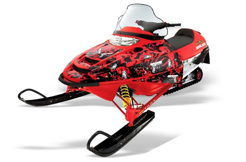 Polaris Edge Sled Graphic Kit - All Years Glock Red