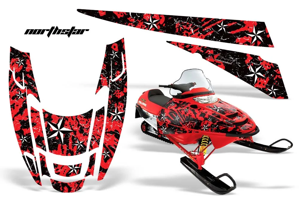 Polaris Edge Sled Graphic Kit - All Years North Star Red