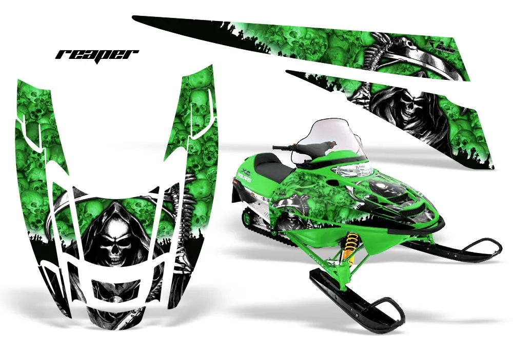 Polaris Edge Sled Graphic Kit - All Years Reaper Green