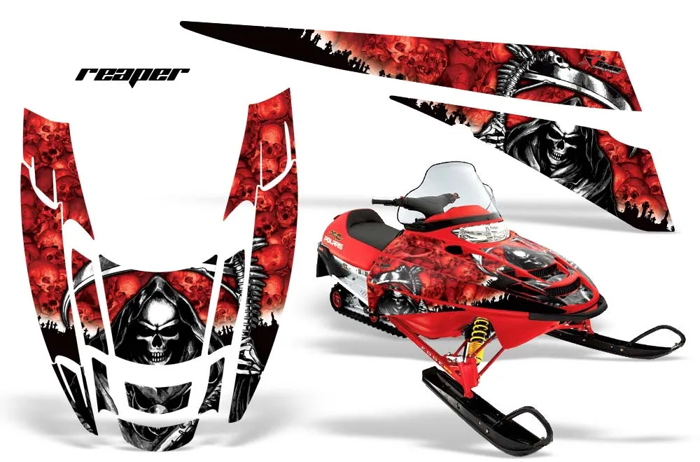 Polaris Edge Sled Graphic Kit - All Years Reaper Red