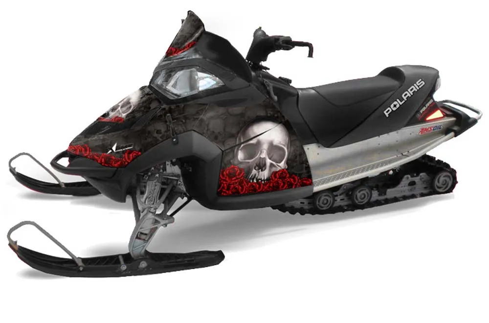 Polaris Fusion Sled Graphic Kit - 2005-2007 Bone Collector Black