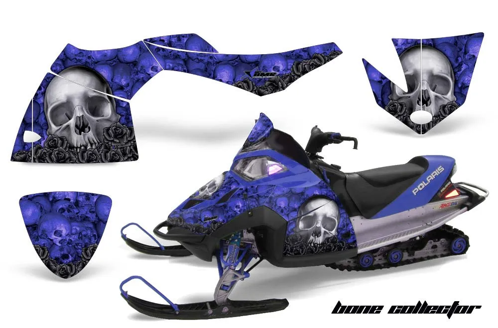 Polaris Fusion Sled Graphic Kit - 2005-2007 Bone Collector Blue