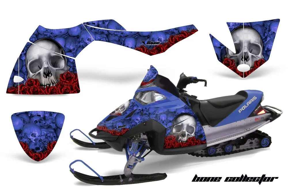 Polaris Fusion Sled Graphic Kit - 2005-2007 Bone Collector Blue
