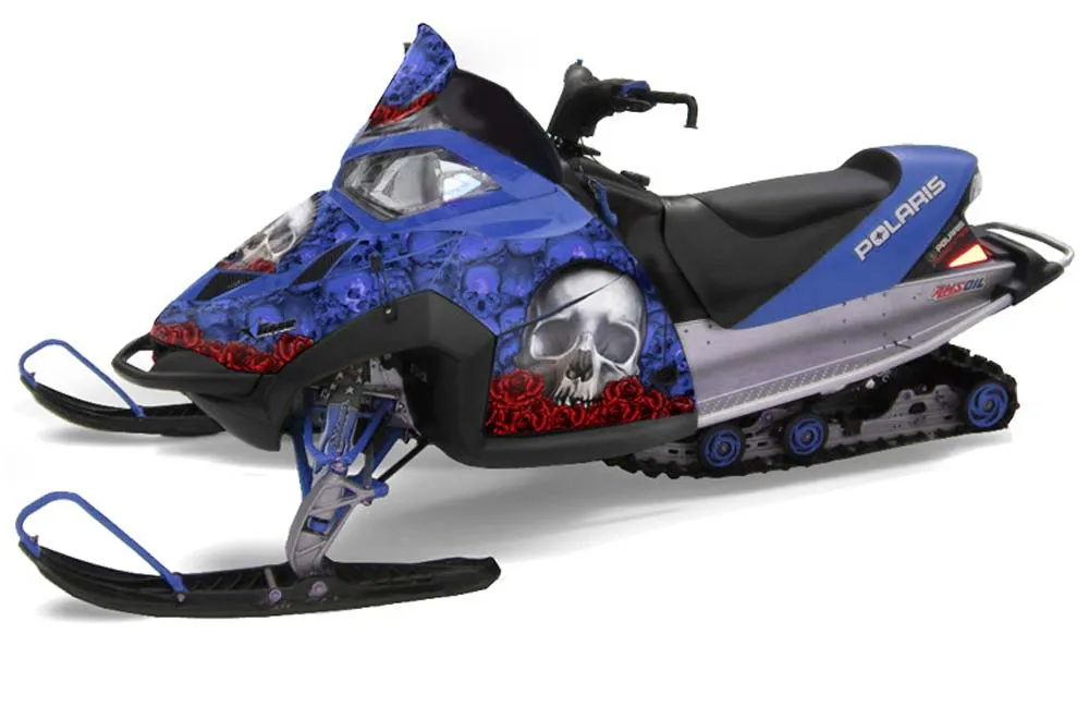 Polaris Fusion Sled Graphic Kit - 2005-2007 Bone Collector Blue