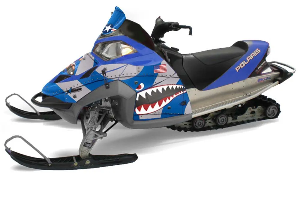 Polaris Fusion Sled Graphic Kit - 2005-2007 P40 Warhawk Blue