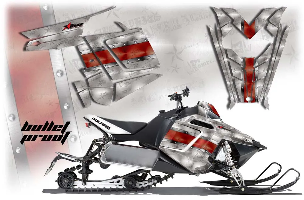 Polaris RMK / PRO-R / Rush / Assault Sled Graphic Kit - 2011-2016 Bullet Proof Metal