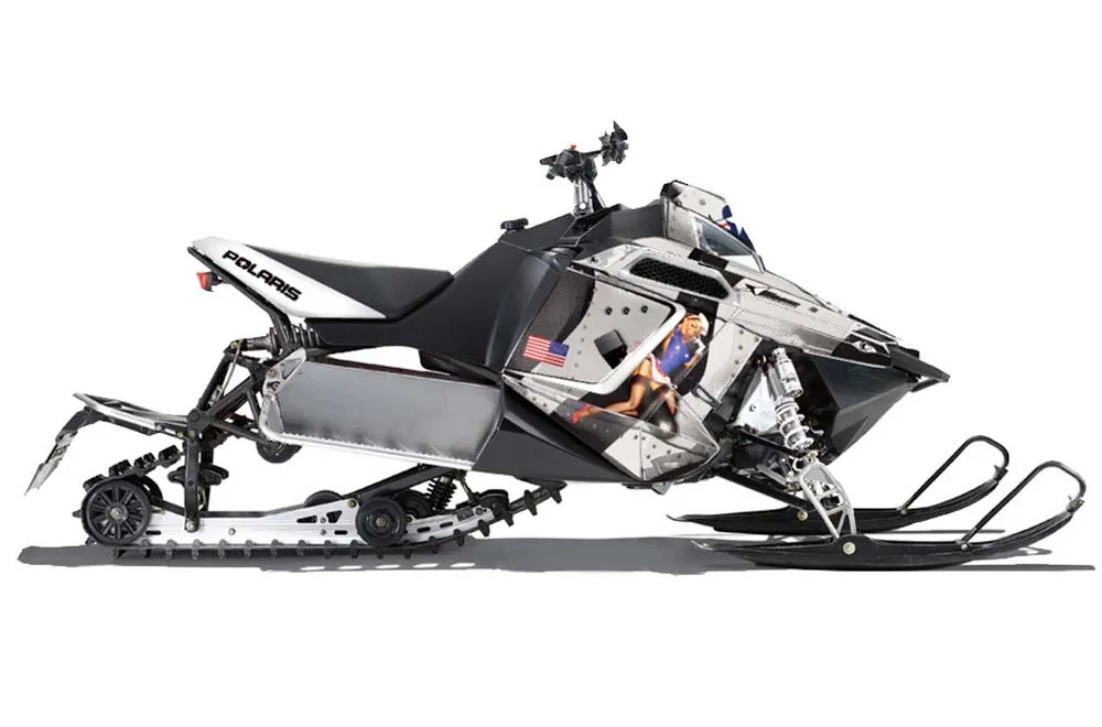 Polaris RMK / PRO-R / Rush / Assault Sled Graphic Kit - 2011-2016 T Bomber Black