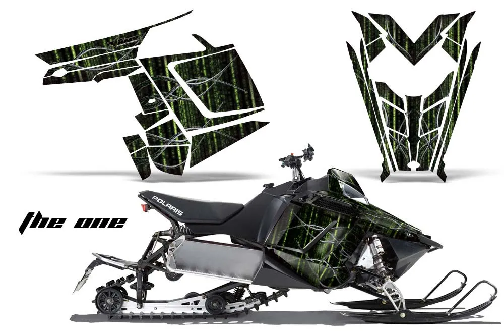 Polaris RMK / PRO-R / Rush / Assault Sled Graphic Kit - 2011-2016 The One Green