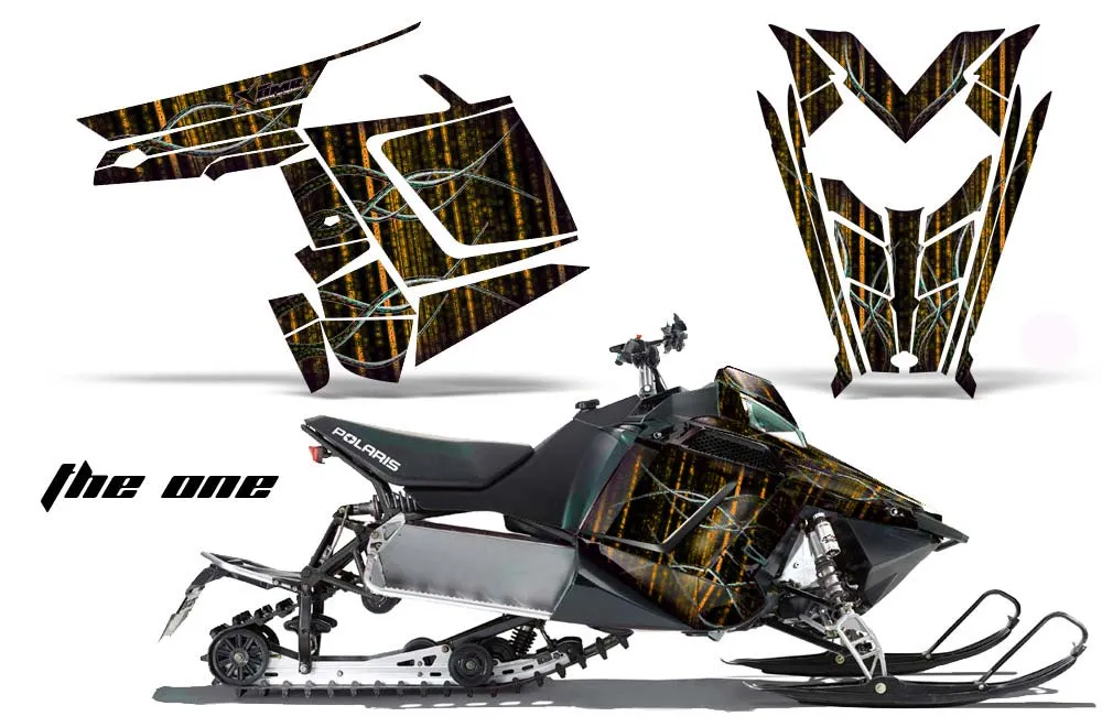 Polaris RMK / PRO-R / Rush / Assault Sled Graphic Kit - 2011-2016 The One Orange