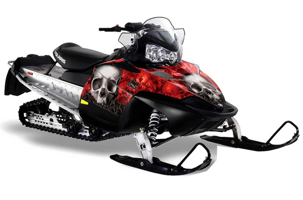 Polaris RMK / Shift / Assault Sled Graphic Kit - 2006-2020 Bone Collector Red