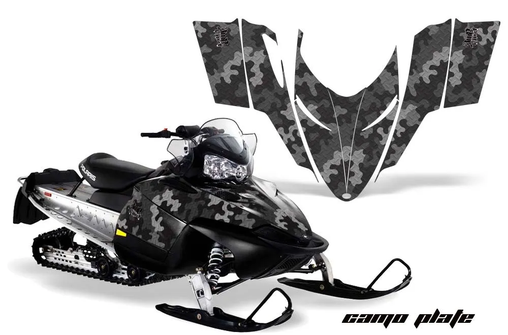 Polaris RMK / Shift / Assault Sled Graphic Kit - 2006-2020 Camoplate Black