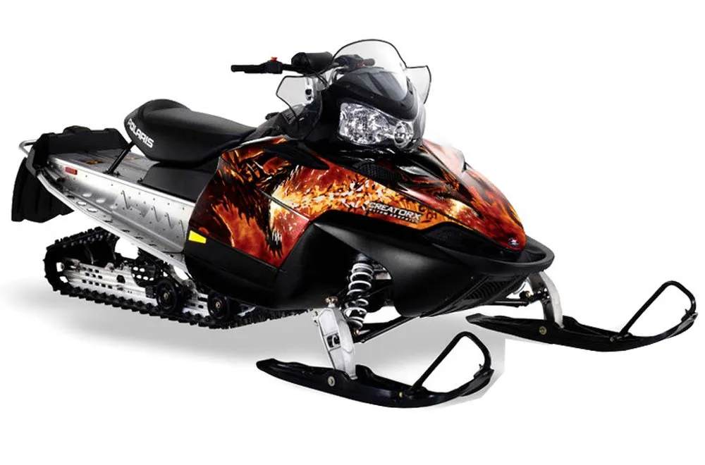 Polaris RMK / Shift / Assault Sled Graphic Kit - 2006-2020 Dragon Blast Red