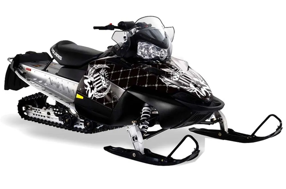 Polaris RMK / Shift / Assault Sled Graphic Kit - 2006-2020 Silver Star - Reloaded White