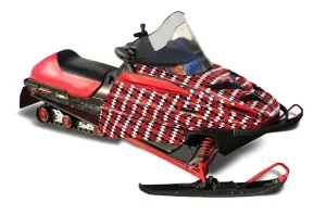 Polaris 700XC / 800XCR / 600 RMK Sled Graphic Kit - 1999-2003 Argyle Red