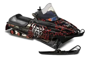 Polaris 700XC / 800XCR / 600 RMK Sled Graphic Kit - 1999-2003 Widow Maker Red