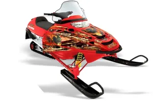 Polaris Edge Sled Graphic Kit - All Years Firestorm Red
