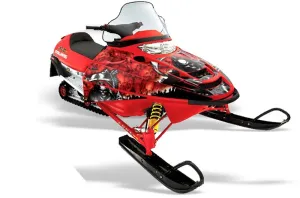 Polaris Edge Sled Graphic Kit - All Years Reaper Red