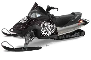 Polaris Fusion Sled Graphic Kit - 2005-2007 Silver Star - Reloaded Black
