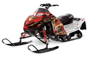 Polaris IQ Race 600 Sled Graphic Kit - All Years Firestorm Red