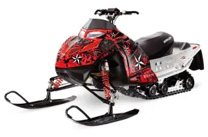 Polaris IQ Race 600 Sled Graphic Kit - All Years North Star Red