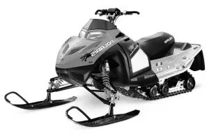 Polaris IQ Race 600 Sled Graphic Kit - All Years T Bomber Black