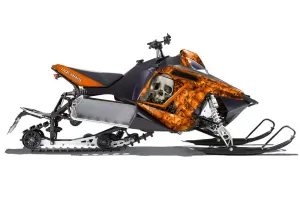 Polaris RMK / PRO-R / Rush / Assault Sled Graphic Kit - 2011-2016 Bone Collector Orange