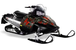 Polaris RMK / Shift / Assault Sled Graphic Kit - 2006-2020 Butterfly Red